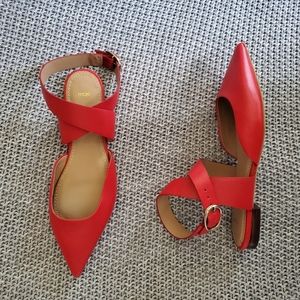 New MAJE Fimea Leather Sandals